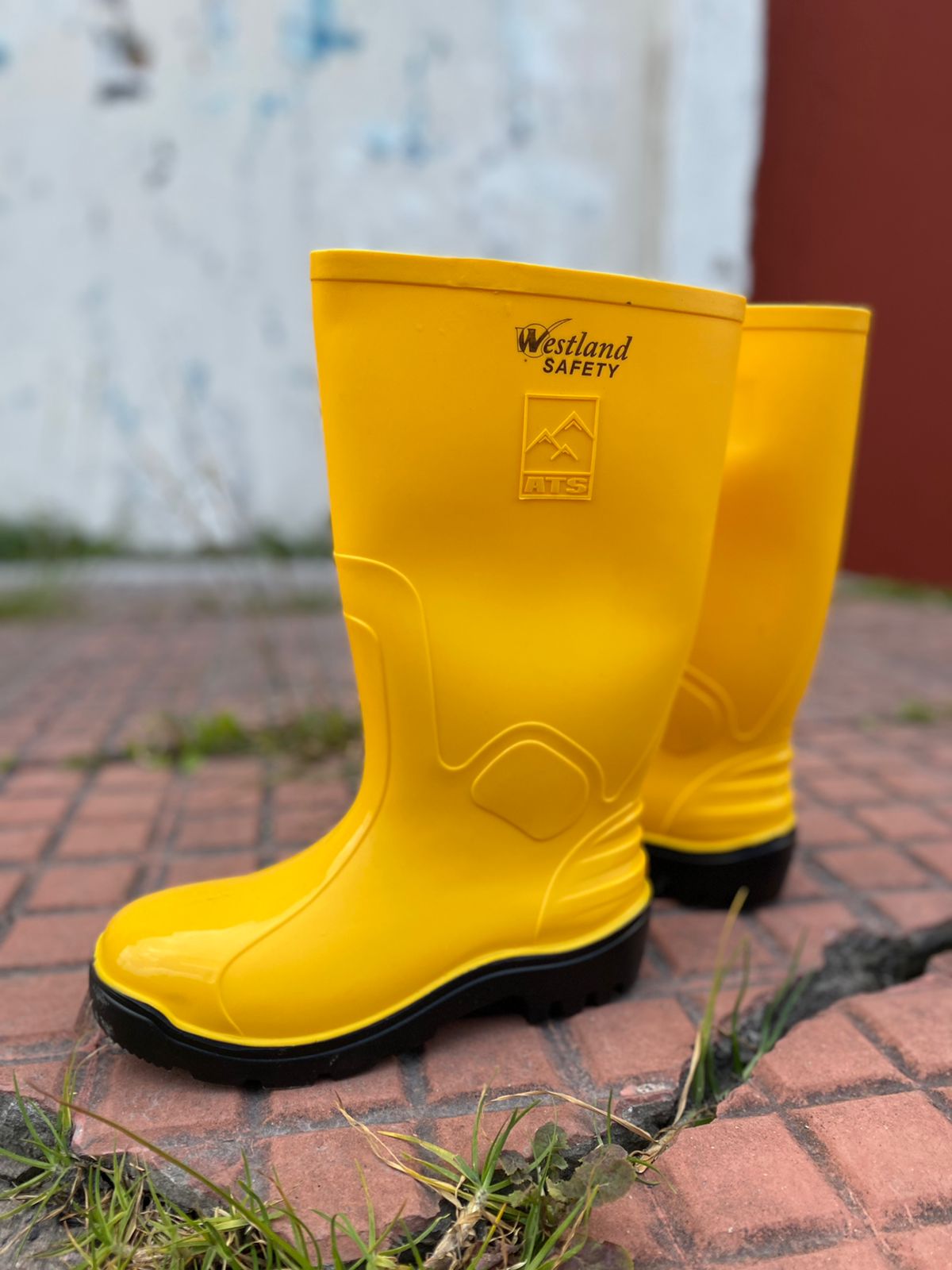 Bota Pvc Ats 703 Amarilla Con Puntera - Imagen 4